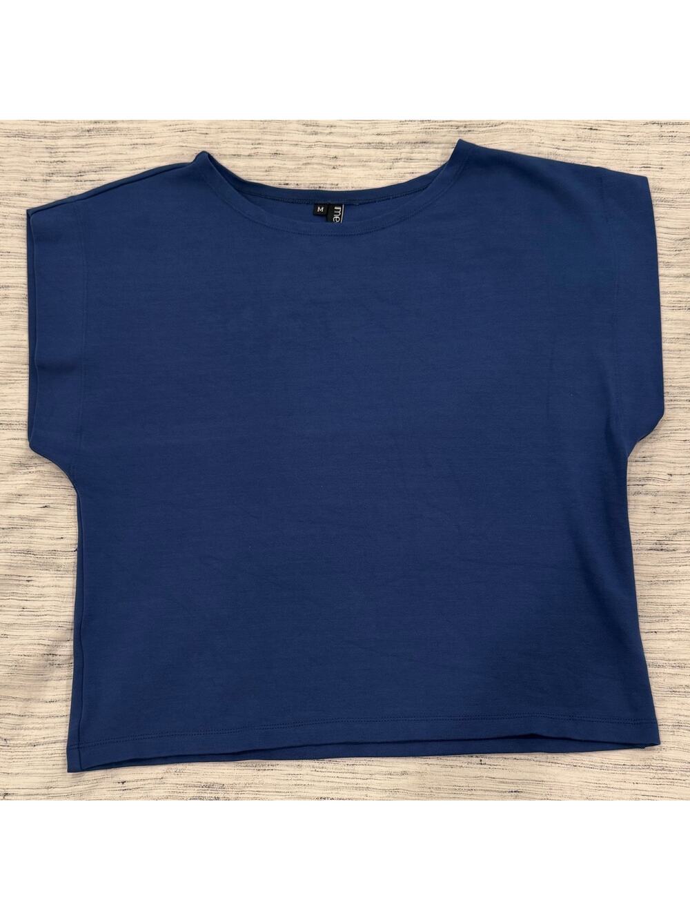 Meg by Meghan Kinney Boxy Knit Top Blue M